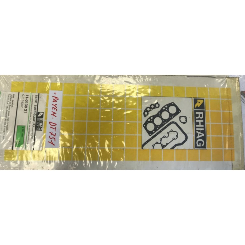 KIT GUARNIZIONI SMERIGLIO RHIAG 11013831 - DT751