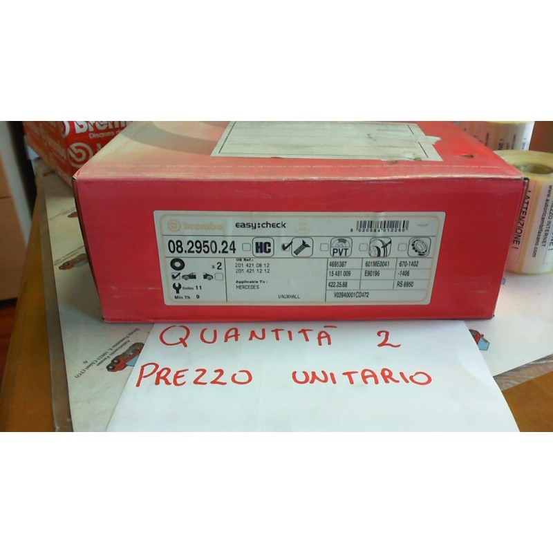 BREMBO  08295024 DISCO FRENO ANTERIORE