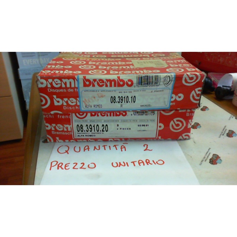 BREMBO  08391010 DISCO FRENO POSTERIORE