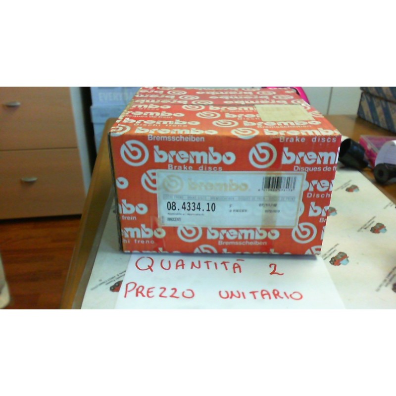 BREMBO 08433410 DISCO FRENO ANTERIORE