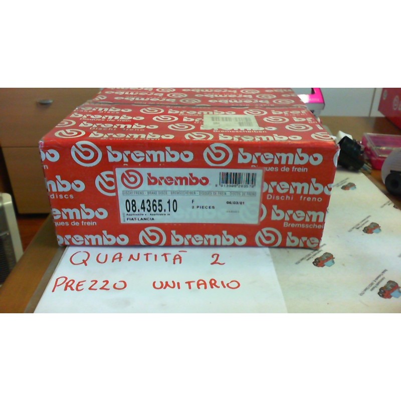 BREMBO  08436510 DISCO FRENO ANTERIORE