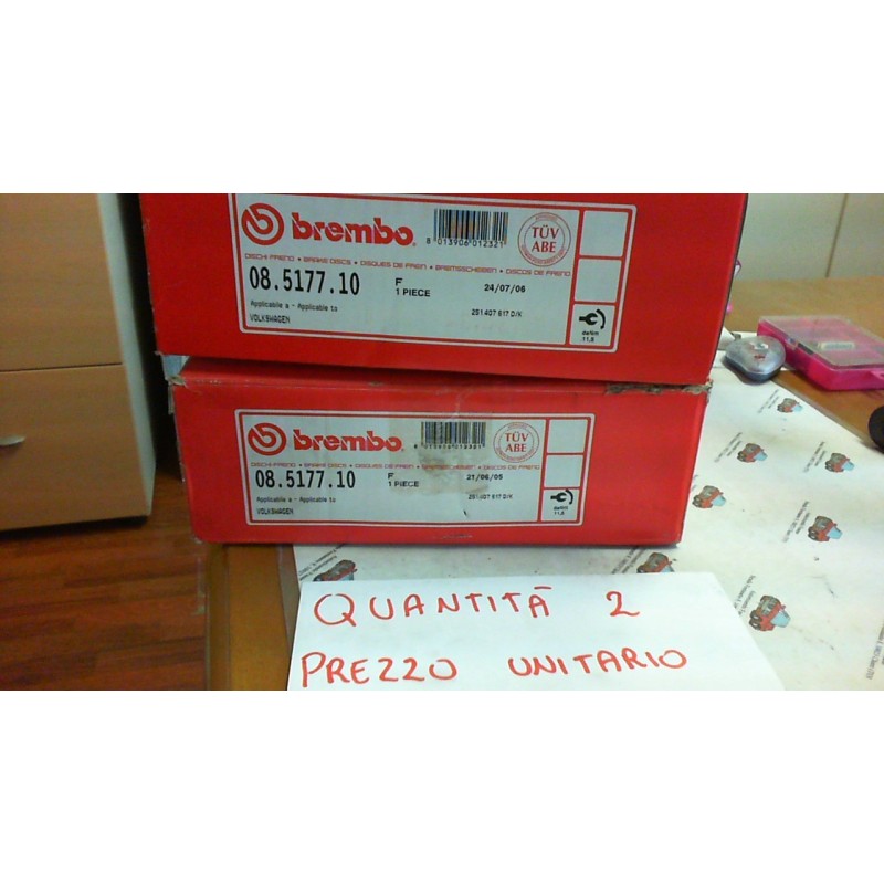 BREMBO 08517710 DISCO FRENO ANTERIORE