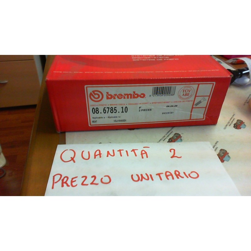 BREMBO 08678510 DISCO FRENO ANTERIORE