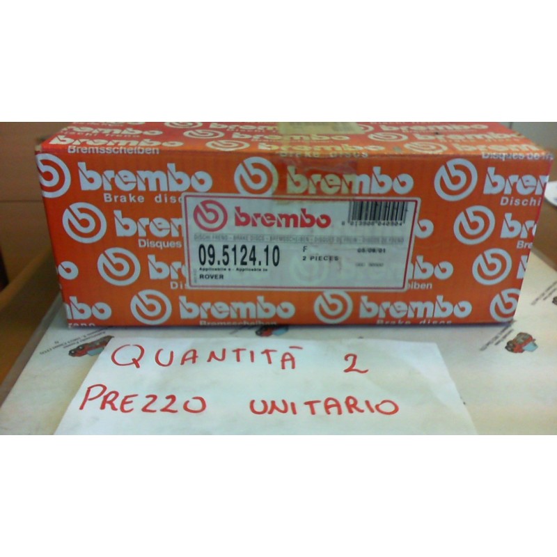 BREMBO 09512410 DISCO FRENO ANTERIORE