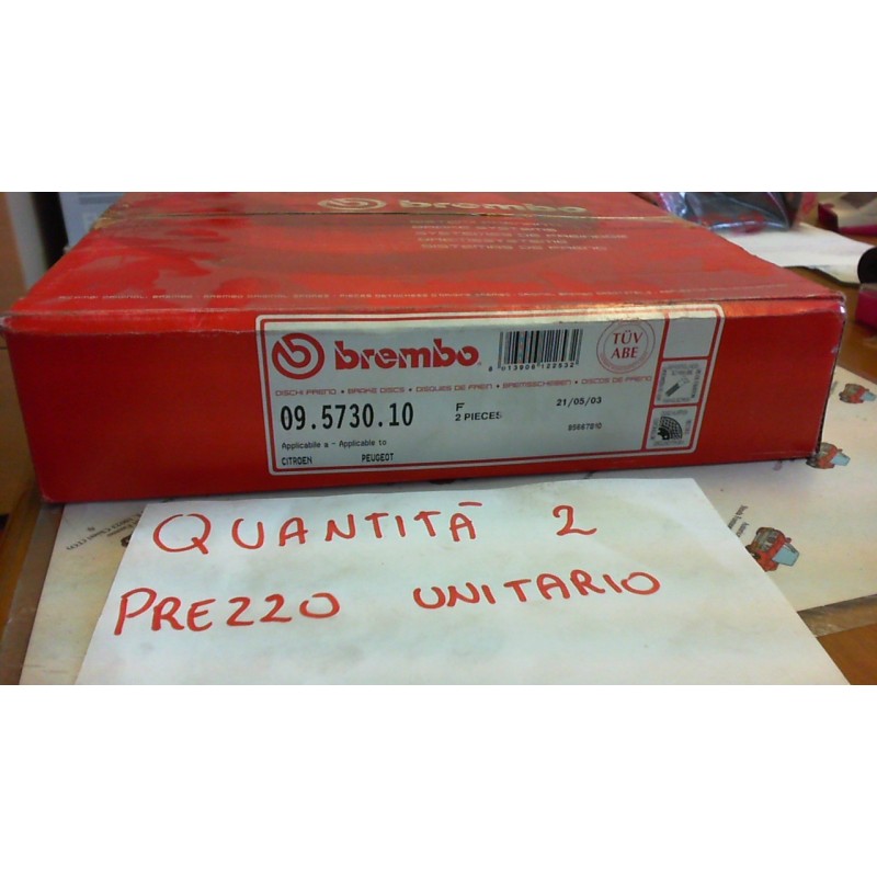 BREMBO 09573010 DISCO FRENO ANTERIORE