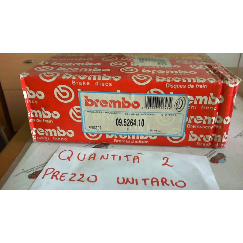 BREMBO 09526410 DISCO FRENO ANTERIORE