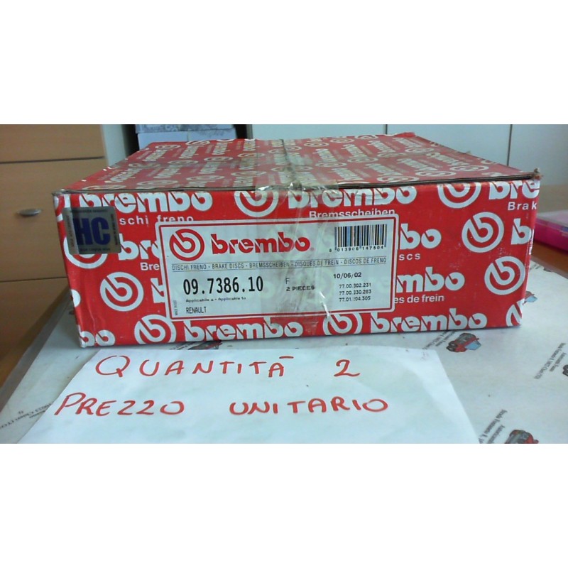 BREMBO 09738610 DISCO FRENO ANTERIORE