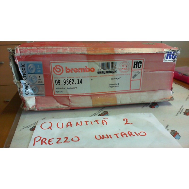 BREMBO 09936214 DISCO FRENO ANTERIORE