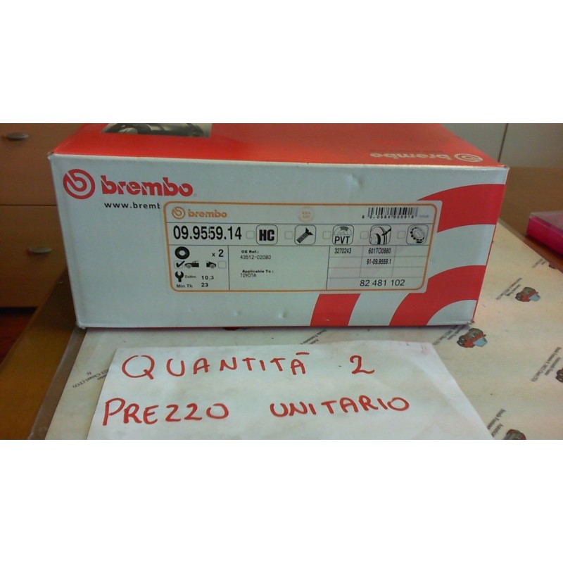 BREMBO 09955914 DISCO FRENO ANTERIORE