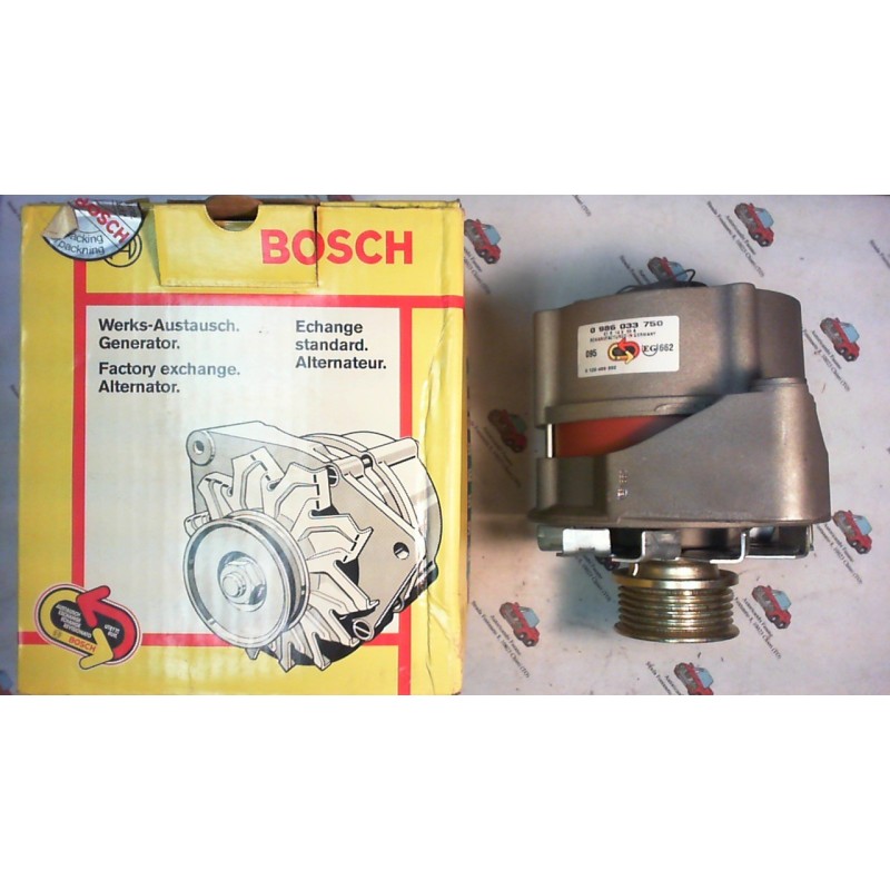 BOSCH  0986033750 ALTERNATORE MERC BENZ 55A , CODICI COMPATIBILI: BOSCH 0120489332, BOSCH 0986033290