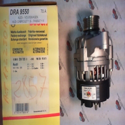 BOSCH  0986039550 ALTERNATORE AUDI VOLKSWAGEN 70A , CODICI COMPATIBILI: BOSCH 0123310022, BOSCH 0123310043, BOSCH 0123310044, R