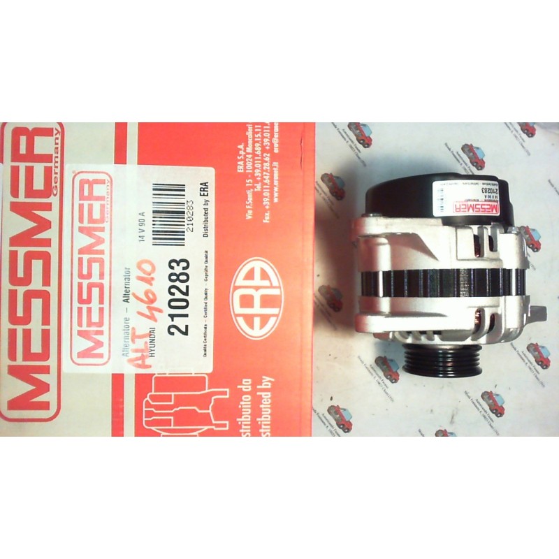 ERA  210283 ALTERNATORE HYUNDAI 90A , CODICI COMPATIBILI: MAGNETI MARELLI 063532611010, BOSCH 0986042881, REMY DRA3439