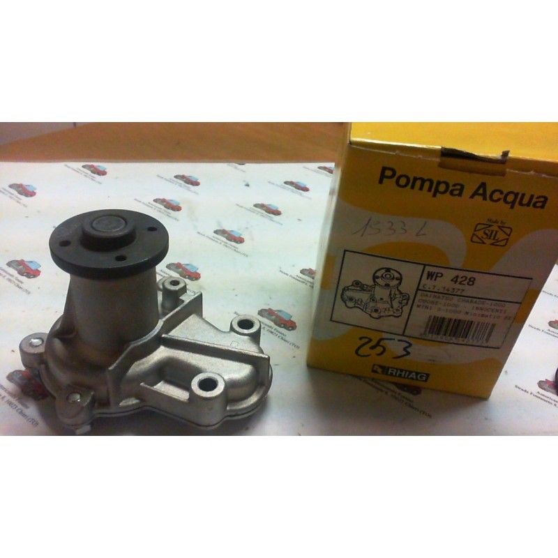 SIL  WP428 POMPA ACQUA DAIHATSU CHARADE , CODICI COMPATIBILI: DAIHATSU 14377, BUGATTI PA0256, GRAF PA253, SALERI WP428