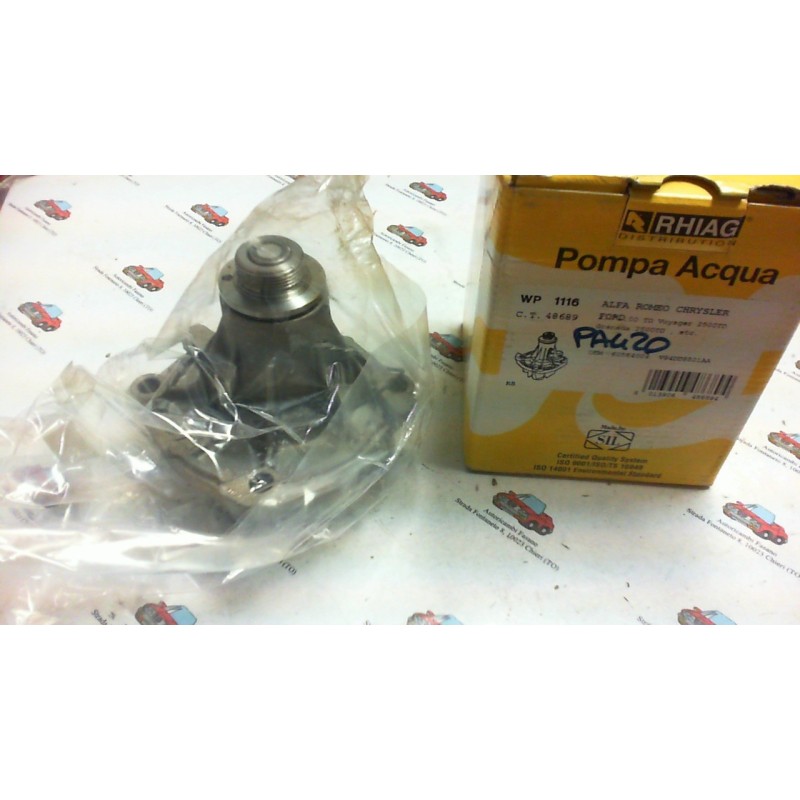 SIL  WP1116 POMPA ACQUA ALFA ROMEO CHRYSLER , CODICI COMPATIBILI: ALFA ROMEO 60564004, GRAF PA420A, BUGATTI PA5001, FORD V94DD8