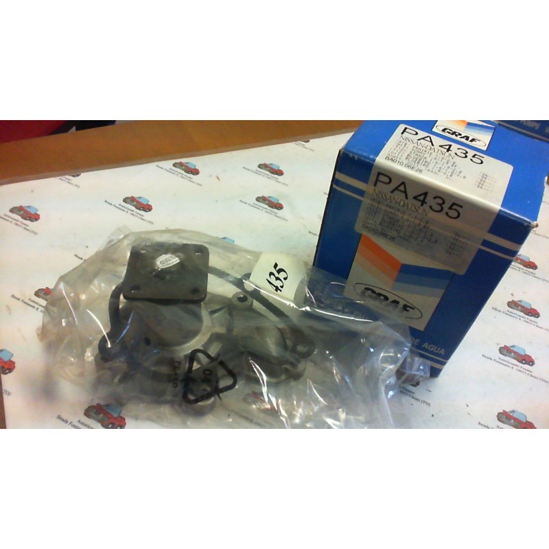 GRAF  PA435 POMPA ACQUA NISSAN DATSUN PRAIRE SUNNY STANZA BLUEBIRD , CODICI COMPATIBILI: NISSAN 2101006E25, NISSAN 2101006E26, 