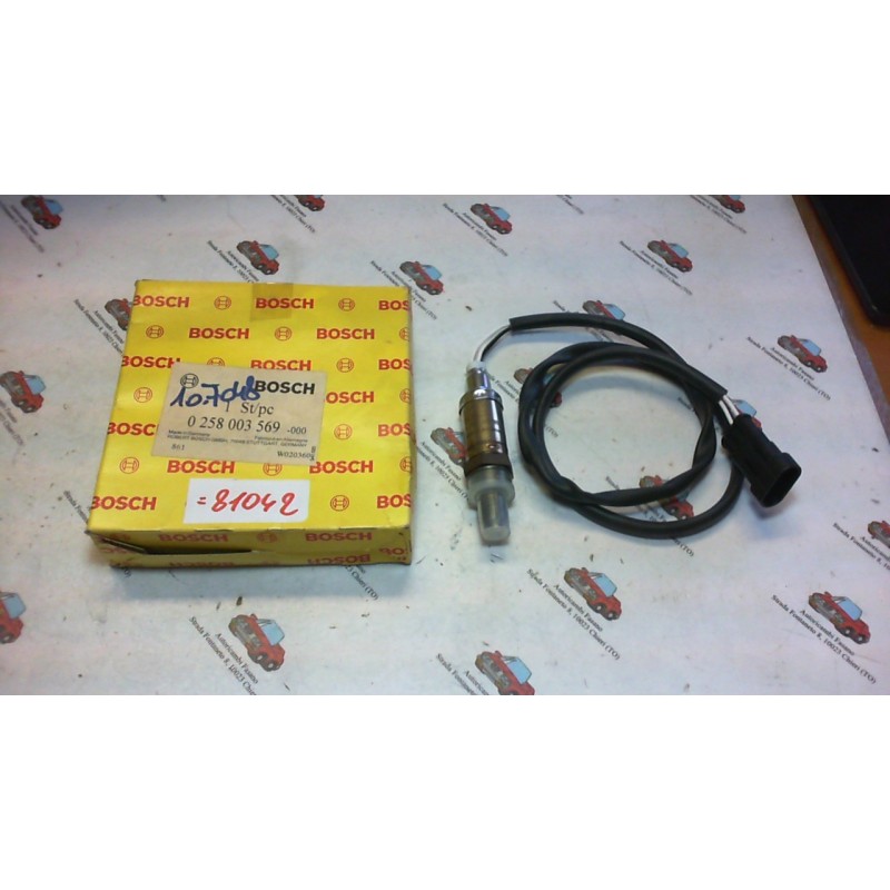 BOSCH  0258003569 SONDA LAMBDA - ALFA GTV SPIDER FIAT COUPE TIPO LANCIA DEDRA DELTA II , CODICI COMPATIBILI: BOSCH 0258986502, 