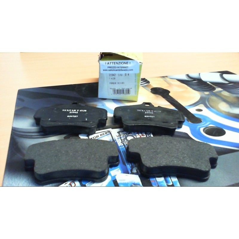 TEXTAR  2194217004 PASTIGLIE FRENO PORSCHE 911 996 , CODICI COMPATIBILI: TEXTAR 2332902, PORSCHE 99635193014, PORSCHE 996351930